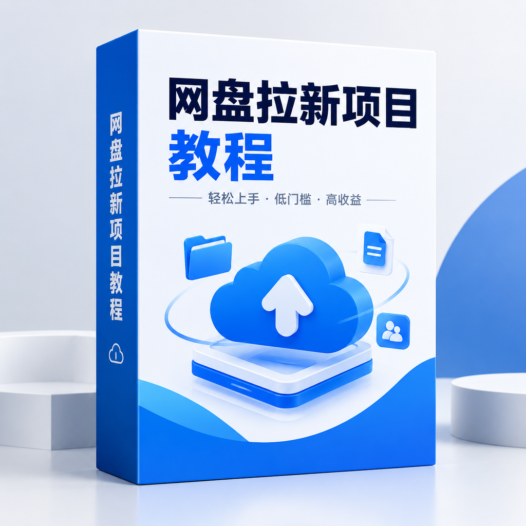 最新夸克/迅雷网盘拉新实战项目教程 零成本被动引流变现全套打法