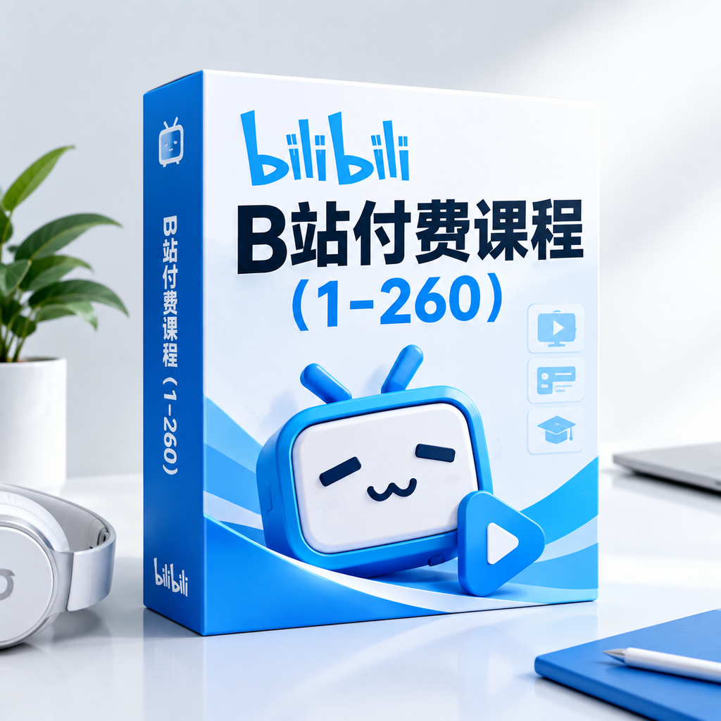 B站精选热门付费课堂课程合集(1-260套)涵盖编程设计运营副业