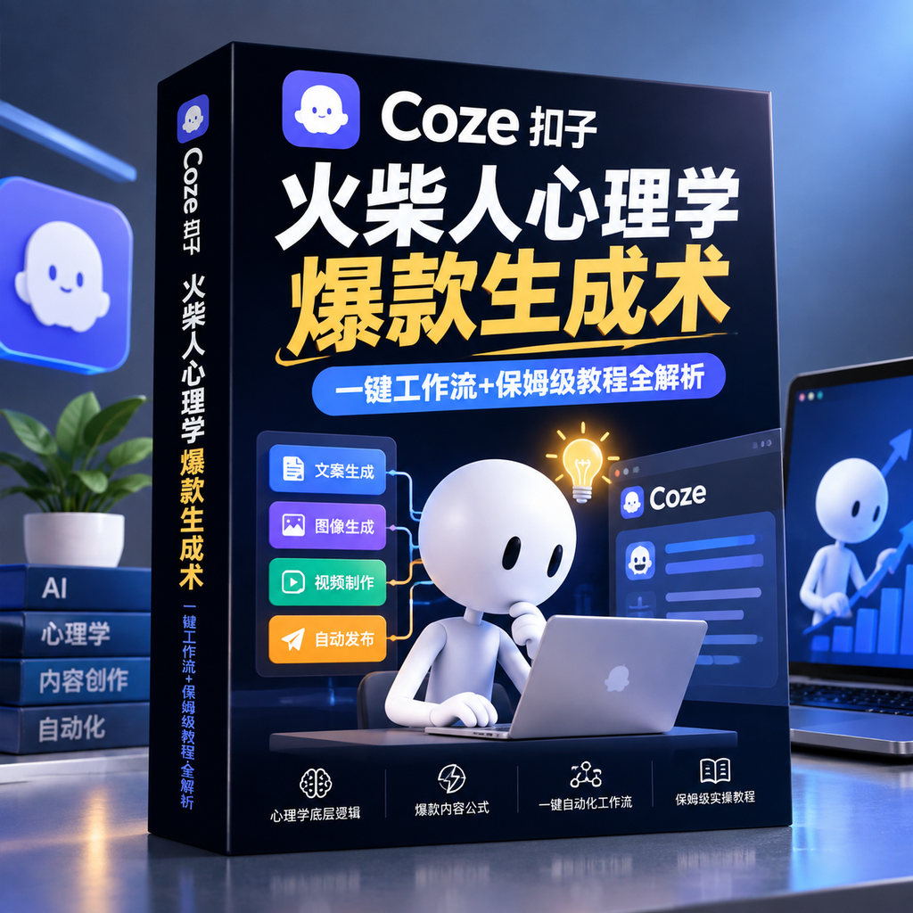 Coze扣子火柴人心理学爆款视频生成术:一键工作流+保姆级实操全解